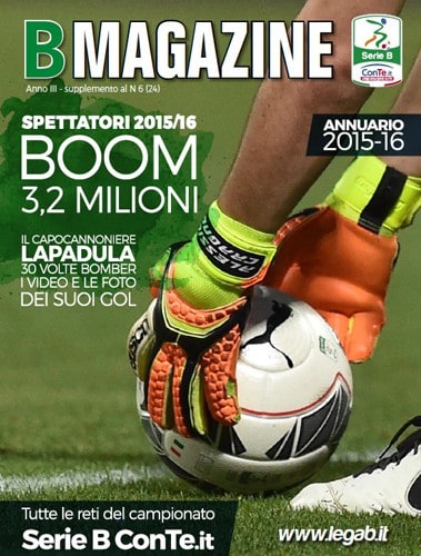 B Magazine con l'Annuario sulla Serie B 2015-16