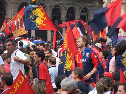 tifosi Genoa festa in A 2007