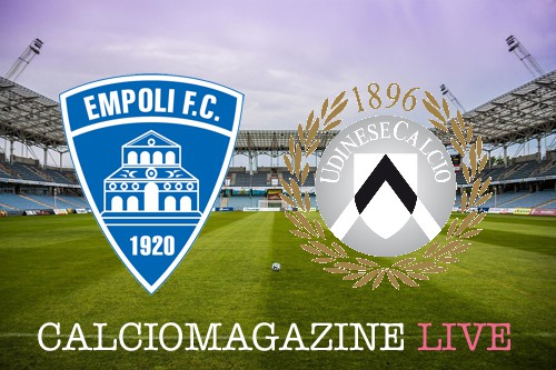 Empoli-Udinese, risultato cronaca e tabellino LIVE