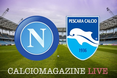 Napoli Pescara cronaca partita live, risultato in tempo reale