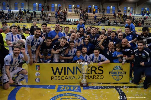Pescara Calcio a 5 vince la Coppa Italia 2016-2017