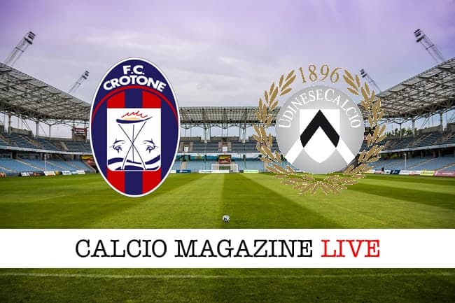 Crotone-Udinese live: risultato e tabellino in tempo reale