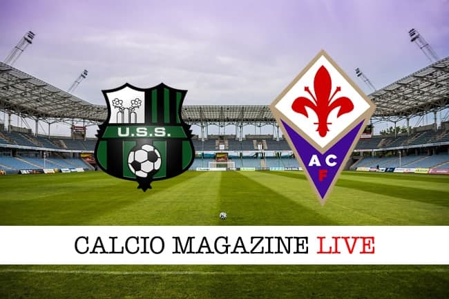 Sassuolo-Fiorentina risultato in tempo reale, tabellino live