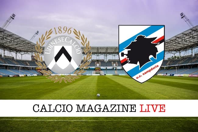 Udinese-Sampdoria risultato e tabellino in tempo reale