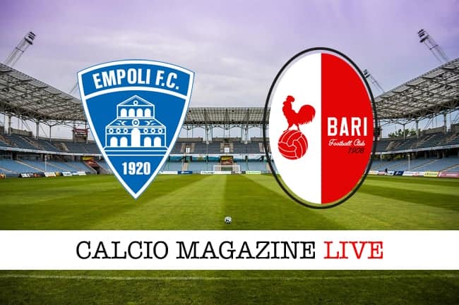 Empoli-Bari cronaca e tabellino in tempo reale della partita