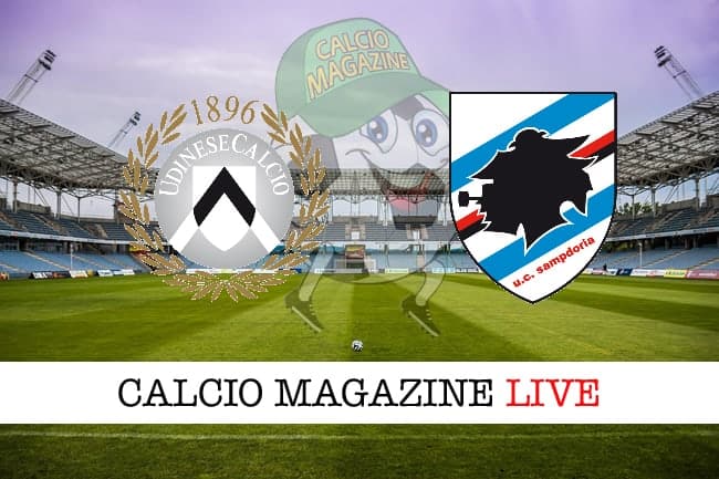 Udinese-Sampdoria probabili formazioni, risultato e cronaca in tempo reale