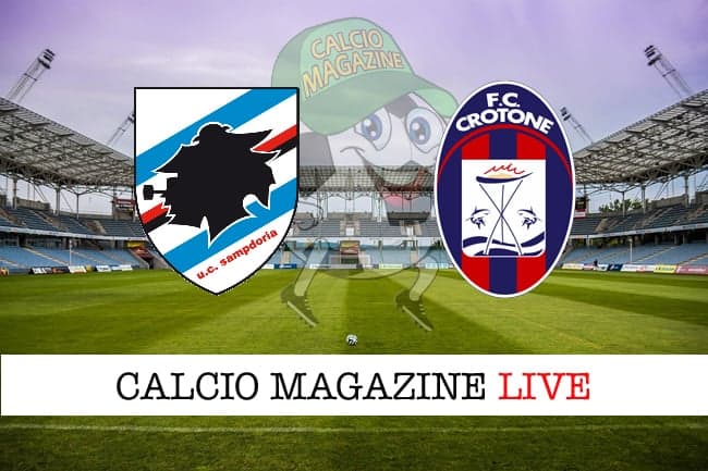 Sampdoria-Crotone: probabili formazioni, cronaca e risultato in tempo reale