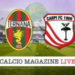 Ternana Carpi cronaca diretta live risultato tempo reale