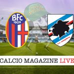 Bologna Sampdoria cronaca diretta live risultato in tempo reale