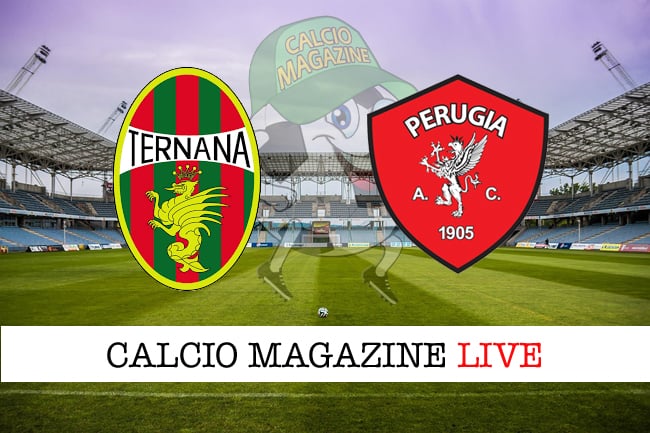 Ternana-Perugia cronaca diretta e risultato in tempo reale