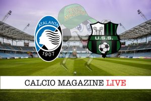 Atalanta Sassuolo cronaca diretta live risultato in tempo reale