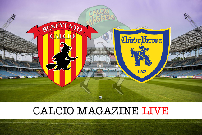 Benevento-Chievo tabellino in diretta, risultato tempo reale