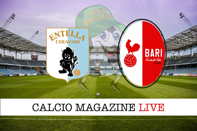 Diretta Virtus Entella-Bari cronaca in tempo reale