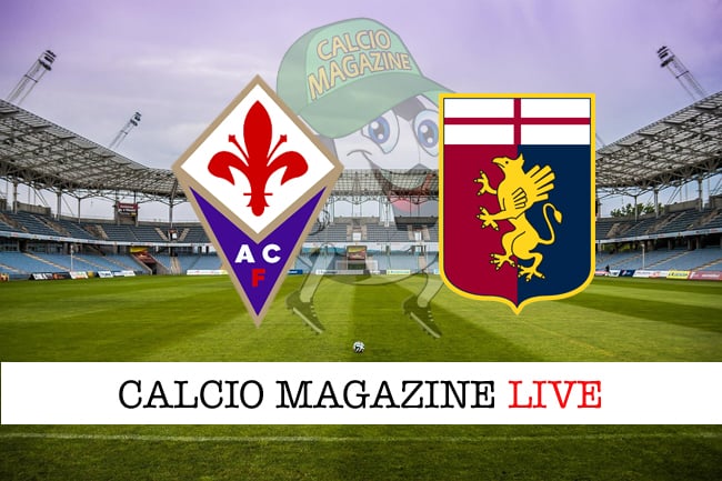 Fiorentina-Genoa risultato diretta, tabellino in tempo reale