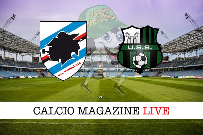 Sampdoria Sassuolo cronaca diretta live risultato in tempo reale