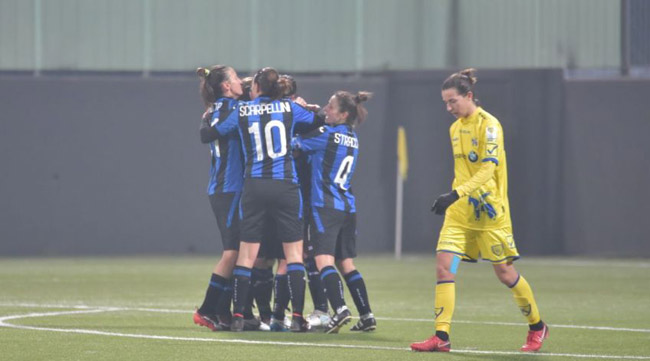 Calcio Femminile, Chievo Verona-Atalanta Mozzanica 1-3