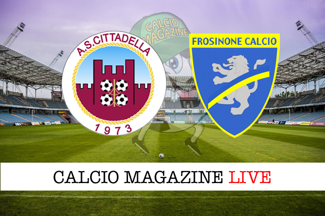 Cittadella-Frosinone 1-2, il tabellino. Ciociari di nuovo in testa