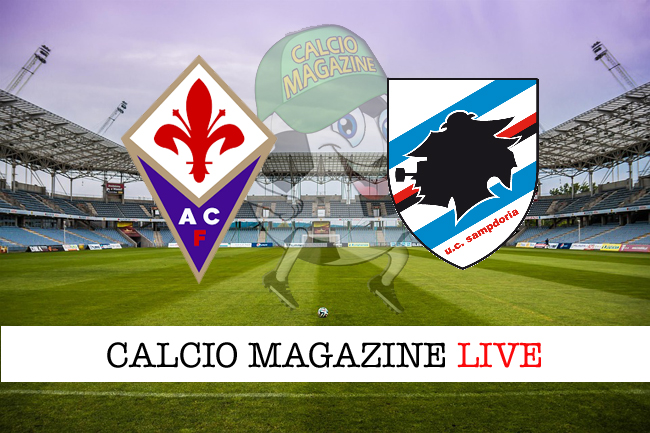 Sampdoria-Fiorentina in diretta: risultato e tabellino live