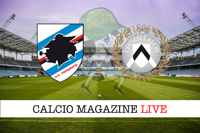 Sampdoria Udinese cronaca diretta risultato in campo reale