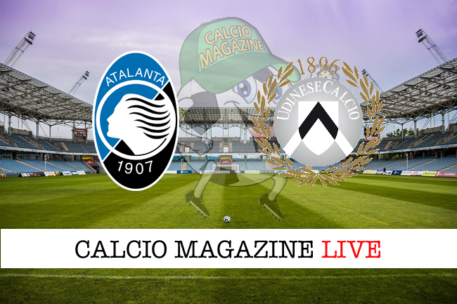 Atalanta Udinese cronaca diretta live, risultato in tempo reale