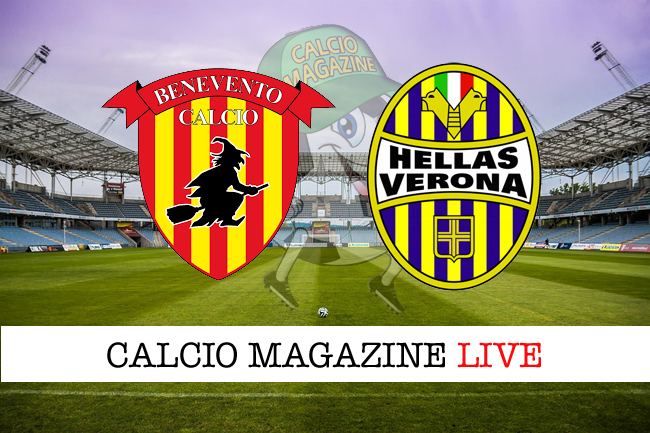Benevento - Verona: tabellino e risultato in diretta