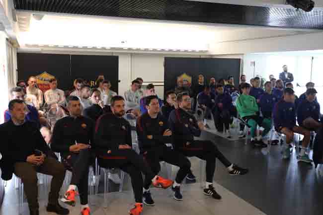 Roma, formazione in campo contro le frodi sportive