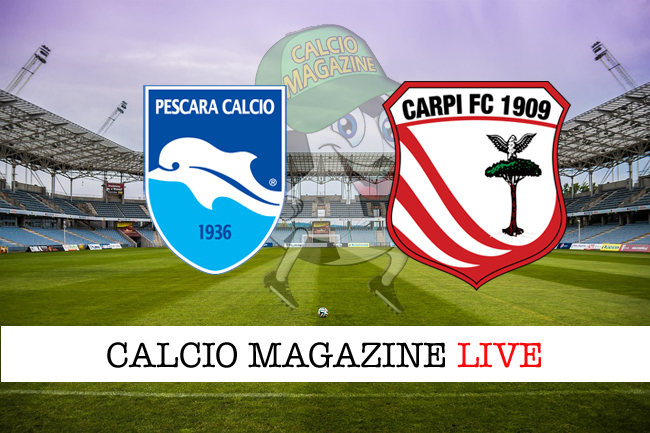 Pescara - Carpi 0-1: cronaca della partita