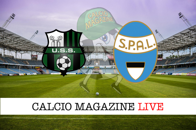 Sassuolo Spal live cronaca risultato tempo reale