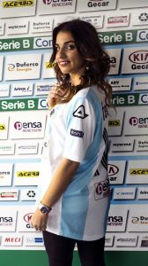 La blogger chiavarese Federica Ferraro testimonial di Entella Inside