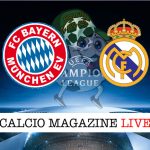 Bayern Monaco Real Madrid cronaca diretta risultato tempo reale