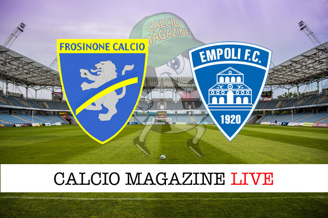 Frosinone Empoli cronaca diretta risultato tempo reale