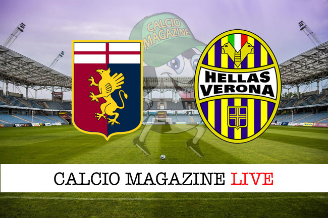 Genoa Hellas Verona cronaca diretta risultato tempo reale