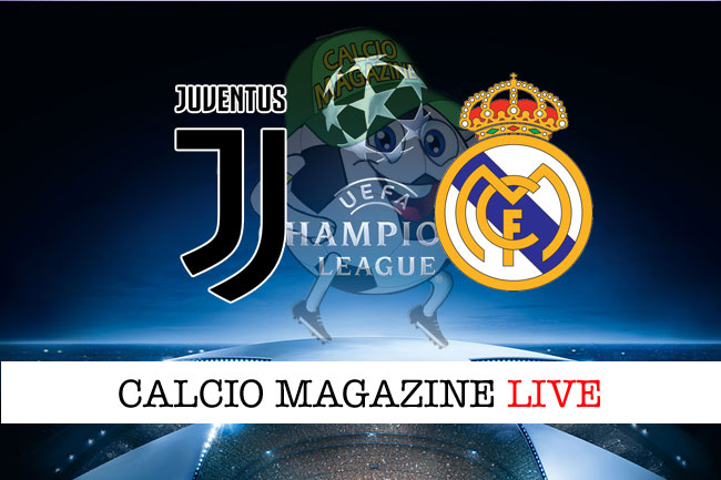 Juventus Real Madrid cronaca diretta risultato tempo reale