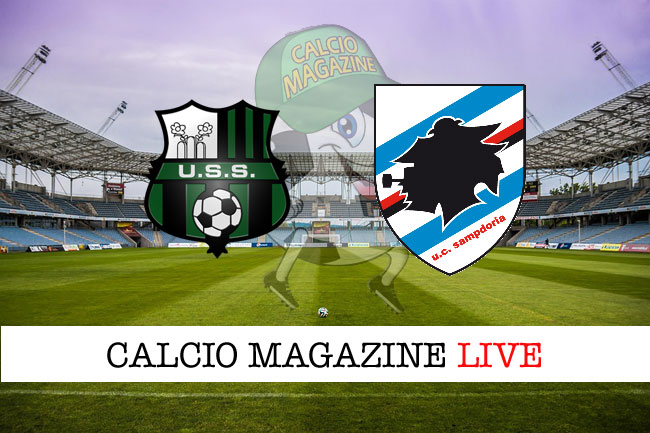 Sassuolo Sampdoria diretta risultato tabellino tempo reale