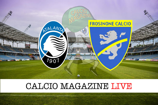 Atalanta Frosinone diretta tabellino risultato tempo reale