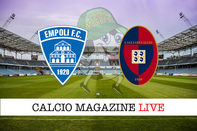 Empoli Cagliari diretta risultato tabellino tempo reale