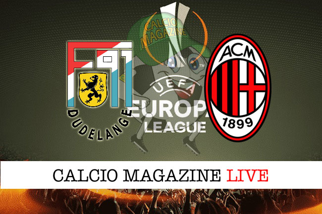 Dudelange Milan Lazio Apollon cronaca diretta risultato live