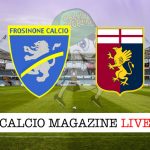Frosinone Genoa cronaca diretta risultato tempo reale