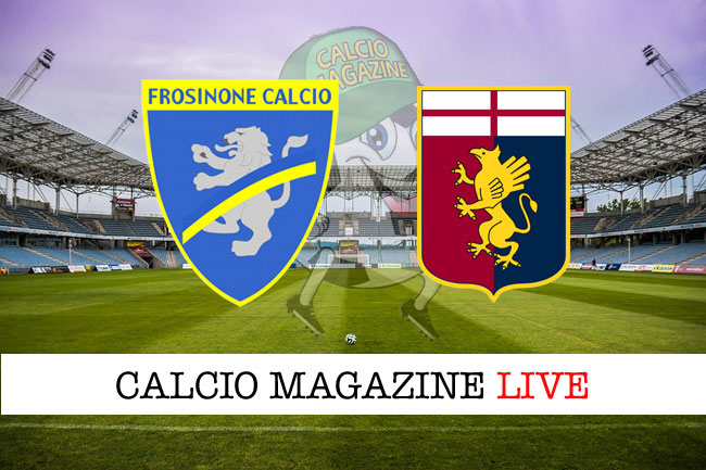 Frosinone Genoa cronaca diretta risultato tempo reale