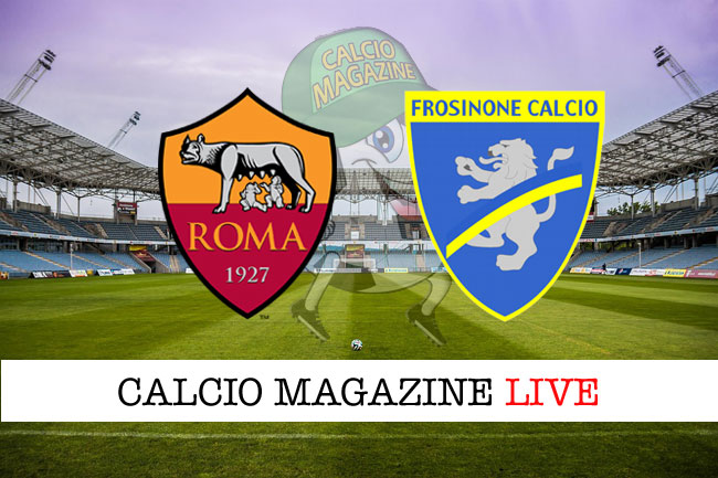 Roma Frosinone live cronaca risultato tempo reale