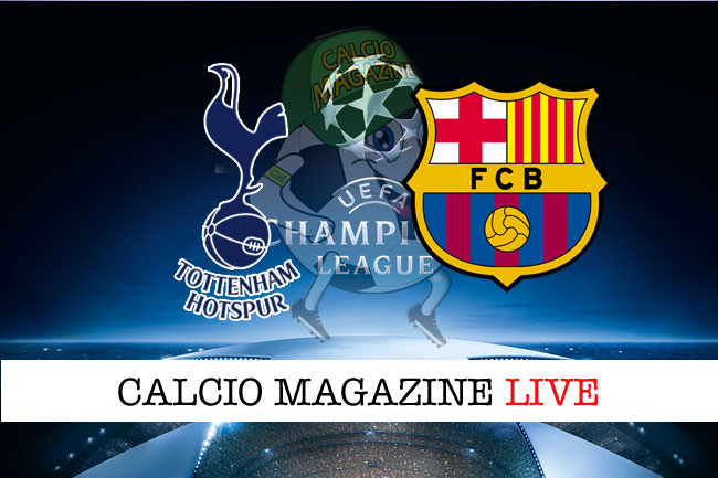 Tottenham Barcellona live cronaca risultato in tempo reale