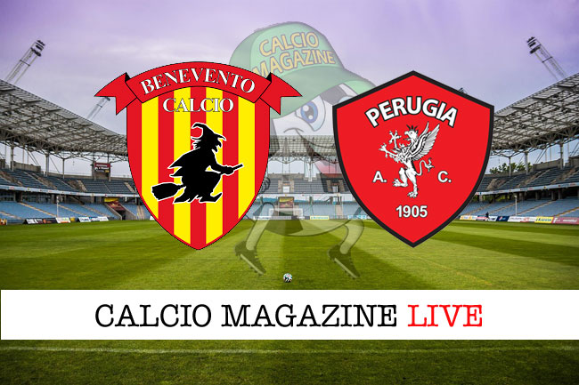Benevento - Perugia 2-1, il tabellino