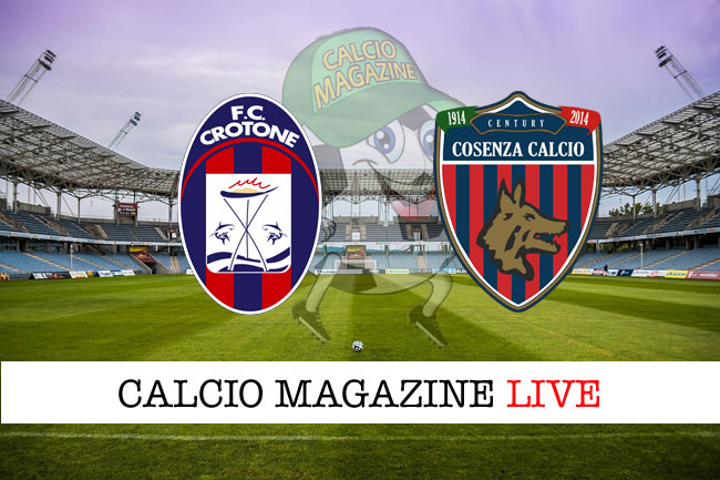 Crotone Cosenza cronaca diretta live risultato in tempo reale