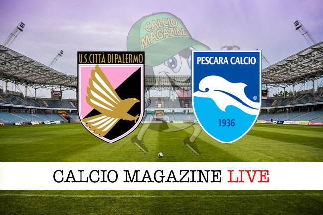 Palermo Pescara cronaca diretta live risultato tempo reale