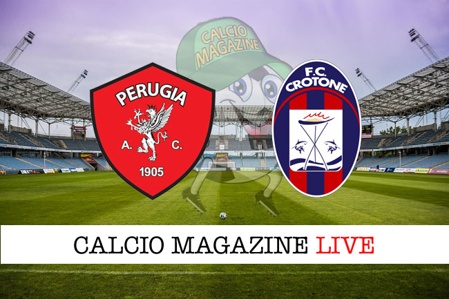 Perugia Crotone cronaca diretta live risultato tempo reale