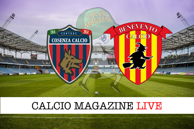 Cosenza Benevento cronaca diretta live risultato tempo reale