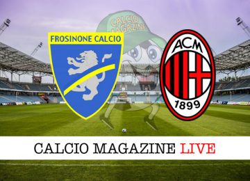 Frosinone Milan cronaca diretta risultato in tempo reale