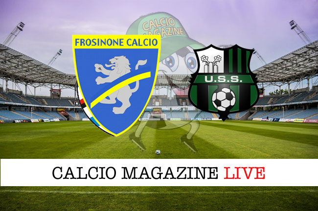 Frosinone Sassuolo cronaca diretta risultato tempo reale