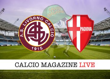 Livorno Padova cronaca diretta risultato in campo reale