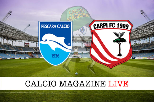 Pescara Carpi cronaca diretta live risultato in tempo reale